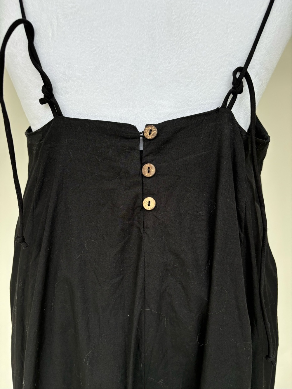 Free People Black Midi Slip Dress with Spaghetti Straps - Picture 5 of 6